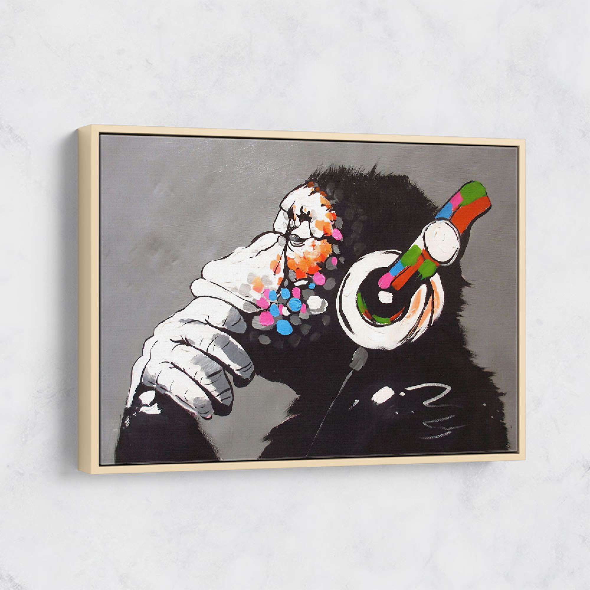 Banksy DJ Monkey Wall Art